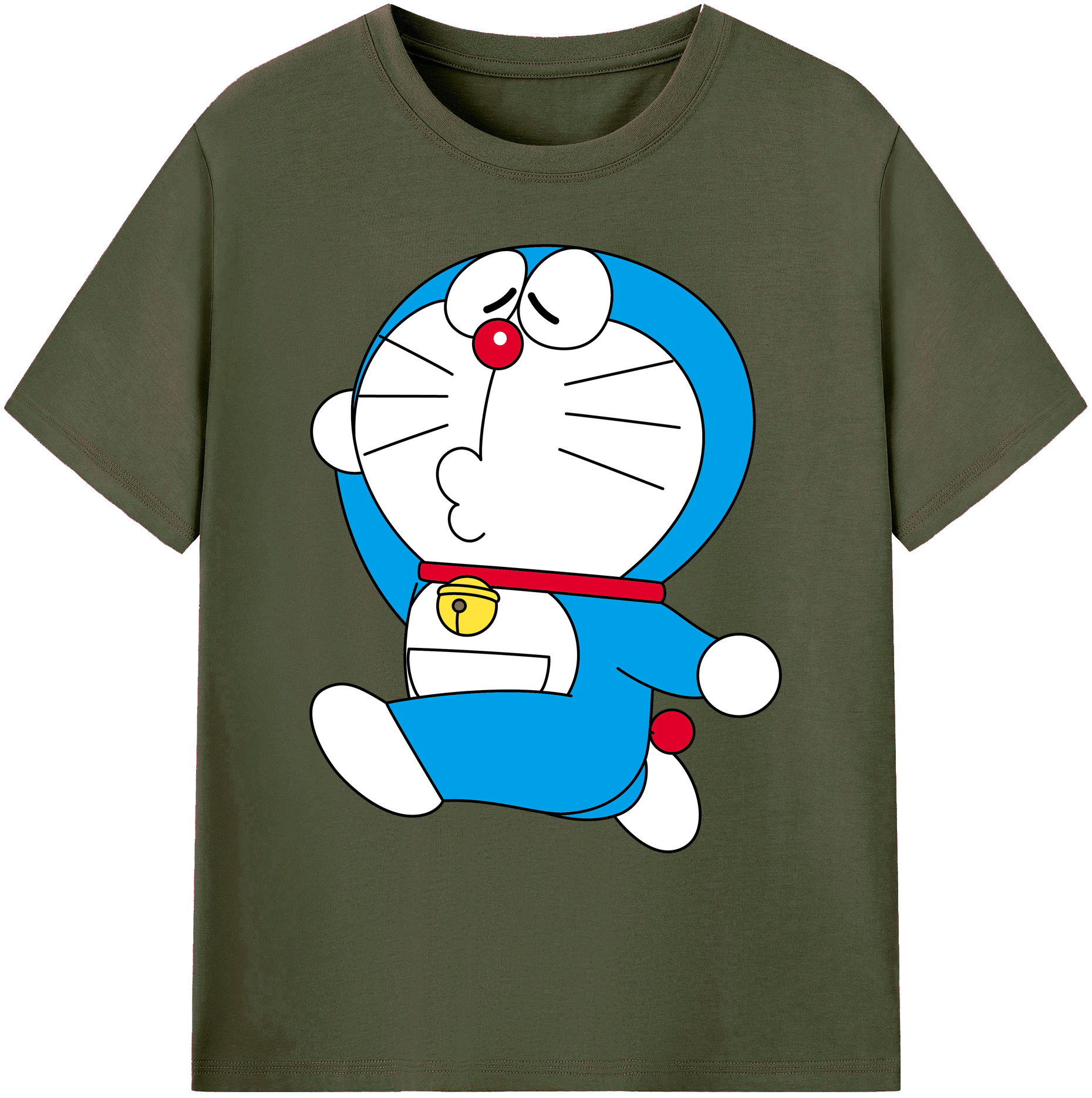 （画像用） ドラえもん Doraemon 綿100％ メンズ半袖Tシャツ｜肌触りやわらか＆通気性